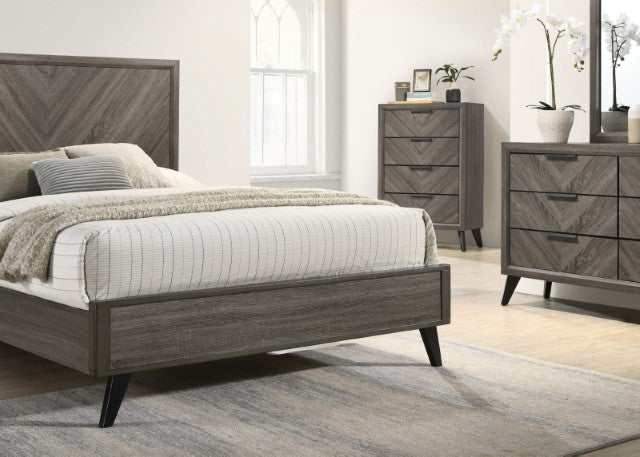 Vagan Gray Eastern King Bed - Ornate Home