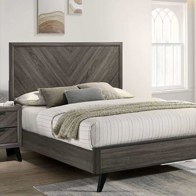 Vagan Gray California King Bed - Ornate Home