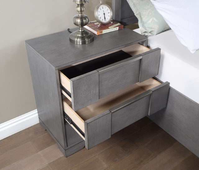 Regulus Gray Nightstand - Ornate Home