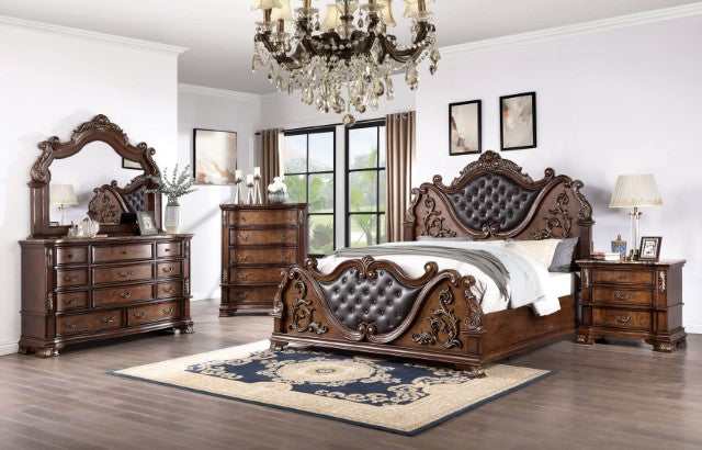 Esparanza Brown Cherry California King Bed - Ornate Home