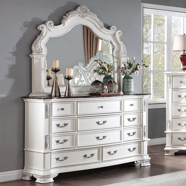 Esparanza Pearl White Dresser - Ornate Home