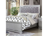 Belleterre Gray/Silver & Mirrored E. King Panel Bed - Ornate Home