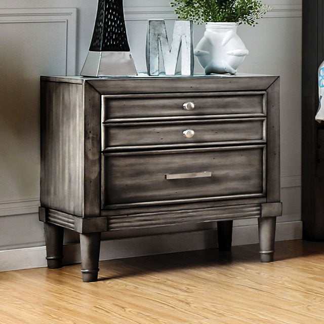 Daphne Gray Nightstand - Ornate Home