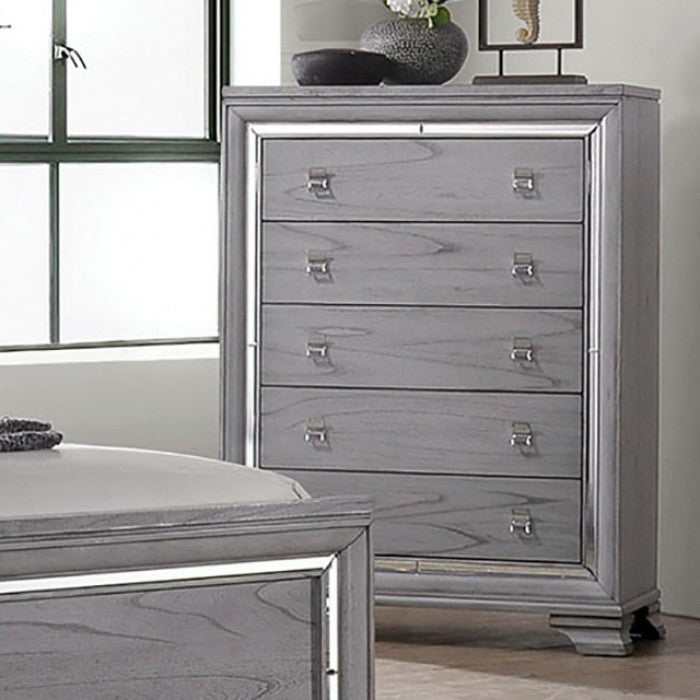Alanis Gray Chest - Ornate Home