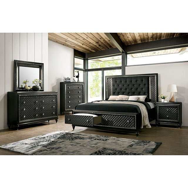 Demetria Metallic Gray Chest - Ornate Home