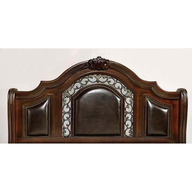 Flandreau Brown Cherry/Espresso California King Bed - Ornate Home