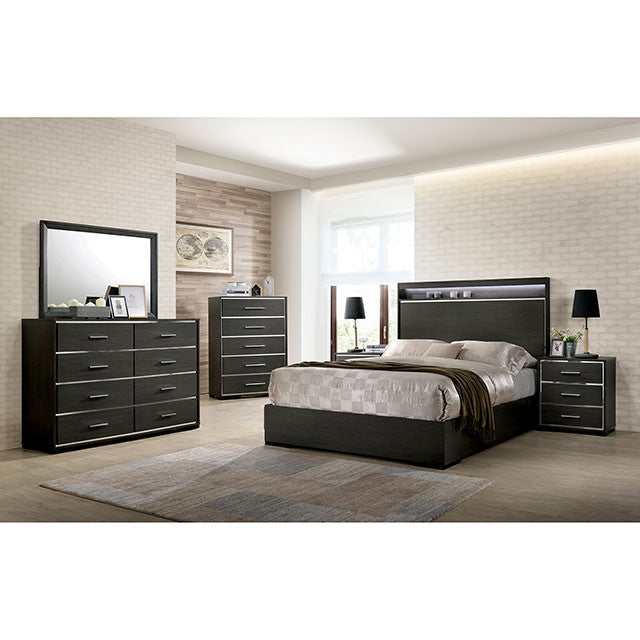 Camryn Warm Gray Eastern King Bed - Ornate Home