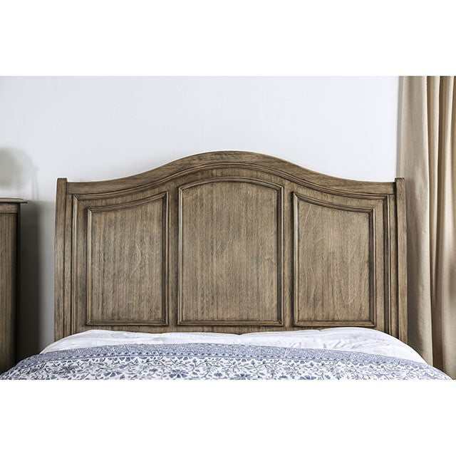 Belgrade i Rustic Natural Tone Queen Bed - Ornate Home