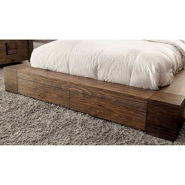 Janeiro Rustic Natural Tone California King Bed - Ornate Home