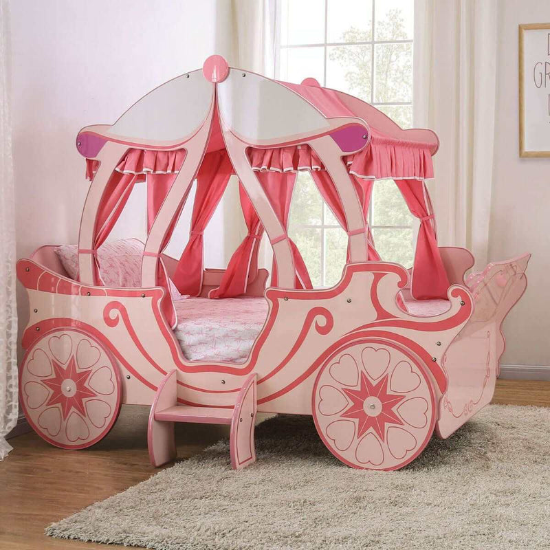 Arianna Pumpkin Pink Carriage Twin Bed