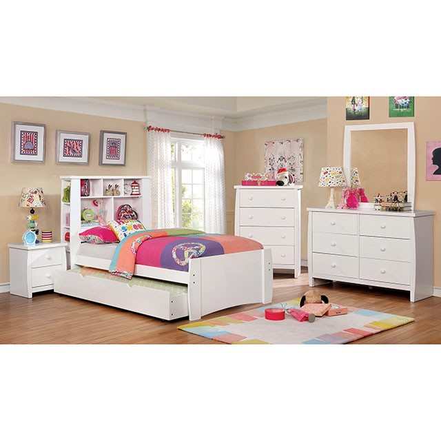 Marlee White Twin Bed - Ornate Home