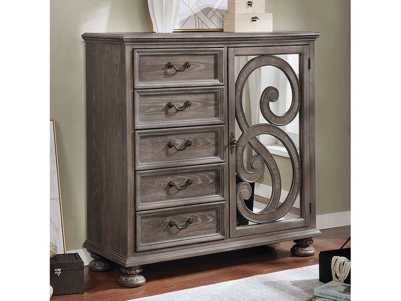 Lysandra Rustic Natural Armoire - Ornate Home