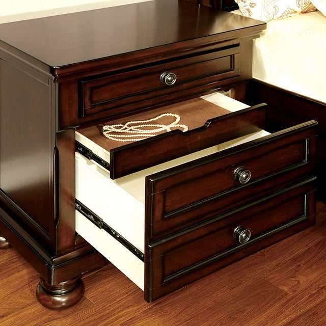 Northville Dark Nightstand - Ornate Home