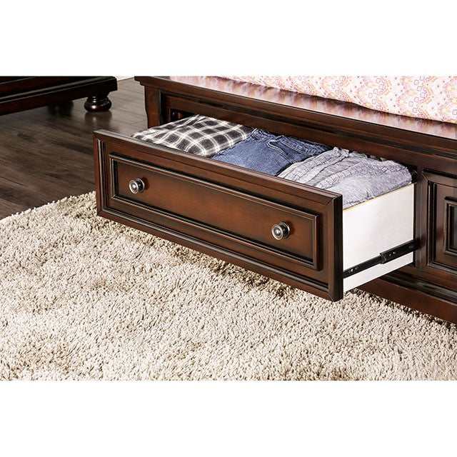 Northville Dark Cherry Queen Bed - Ornate Home