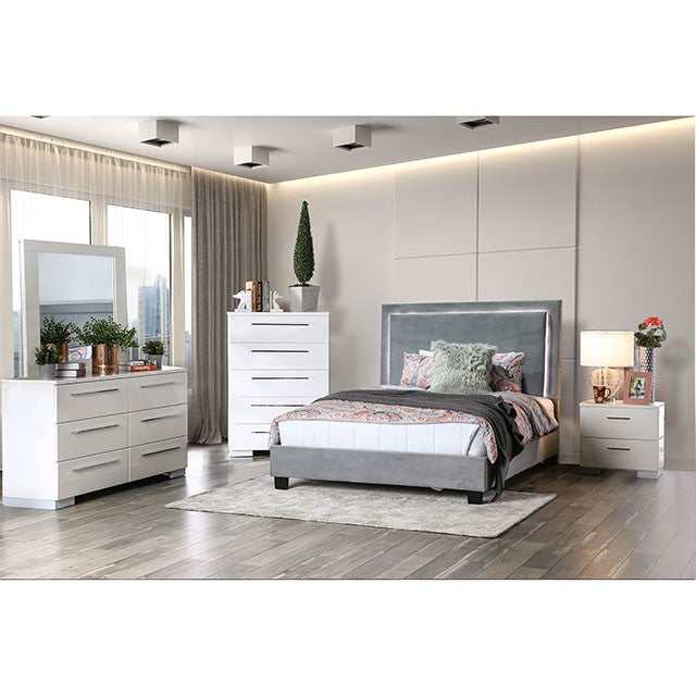 Erglow Gray Full Bed - Ornate Home