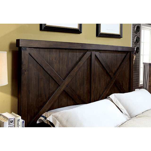 Bianca Dark Walnut Eastern King Bed - Ornate Home