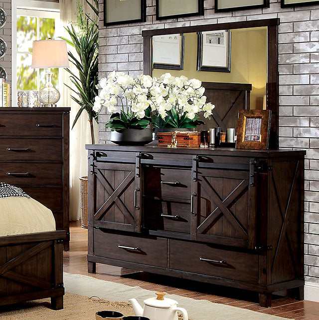 Bianca Dark Walnut Dresser - Ornate Home