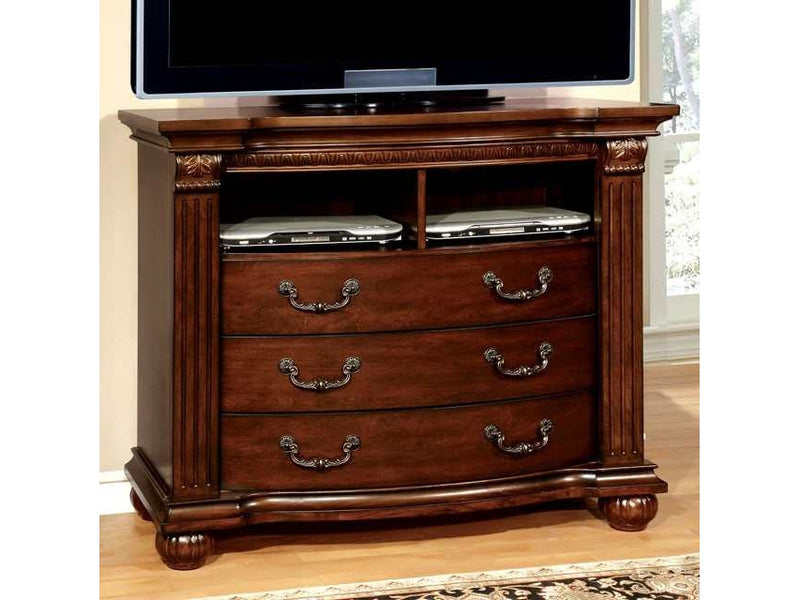 Grandom Cherry Media Console / TV Stand - Ornate Home