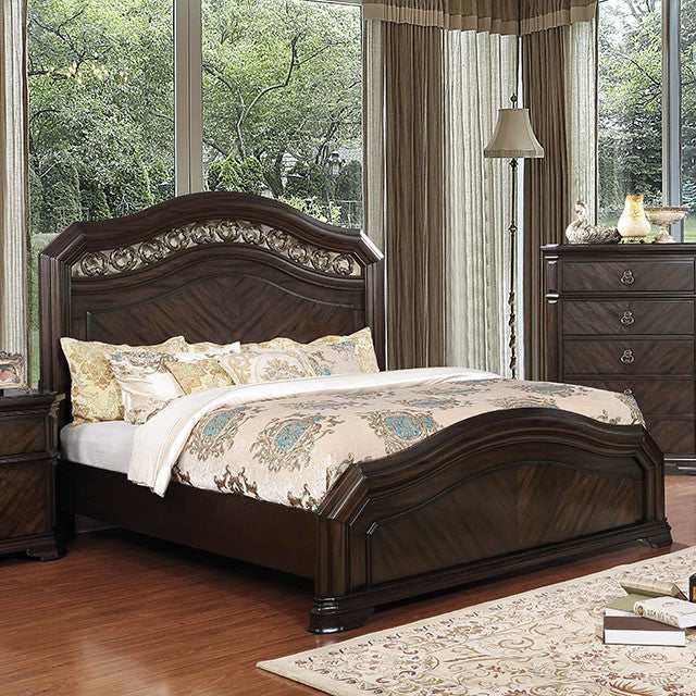 Calliope Espresso Eastern King Bed - Ornate Home