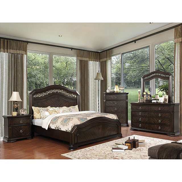 Calliope Espresso Eastern King Bed - Ornate Home