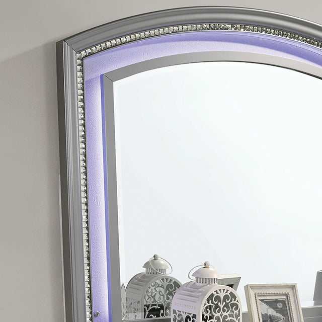 Maddie Silver Mirror - Ornate Home