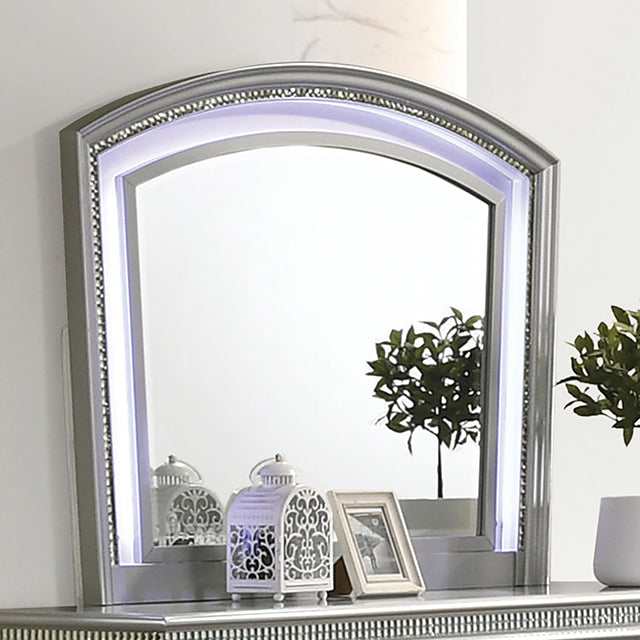 Maddie Silver Mirror - Ornate Home