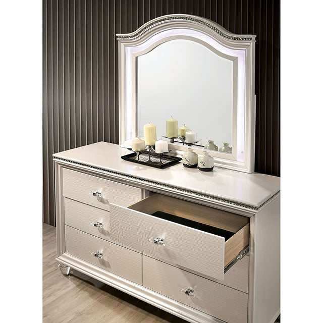 Allie Pearl White Dresser - Ornate Home