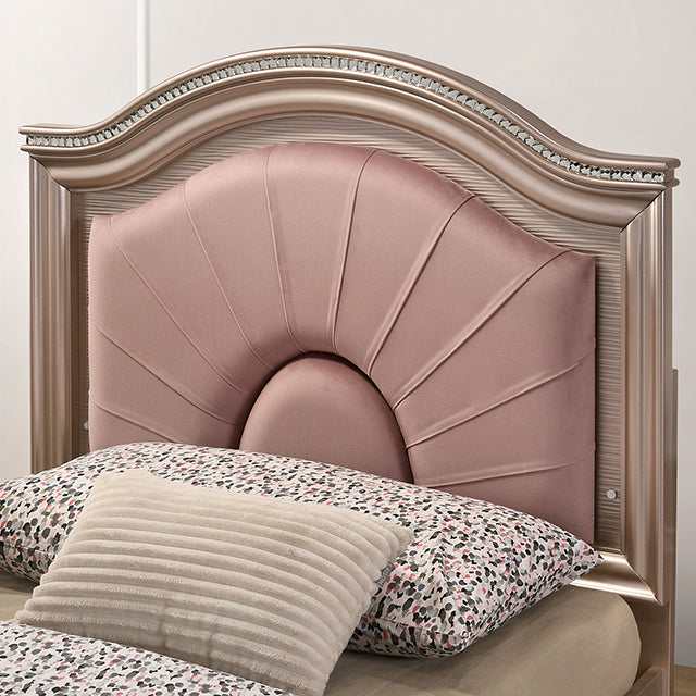 Allie Rose Gold Twin Bed - Ornate Home