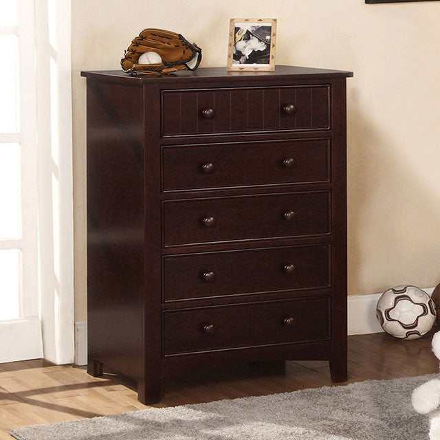 Corry Dark Walnut Chest - Ornate Home