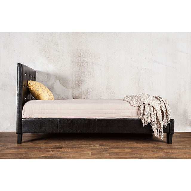 Velen Black Twin Bed - Ornate Home