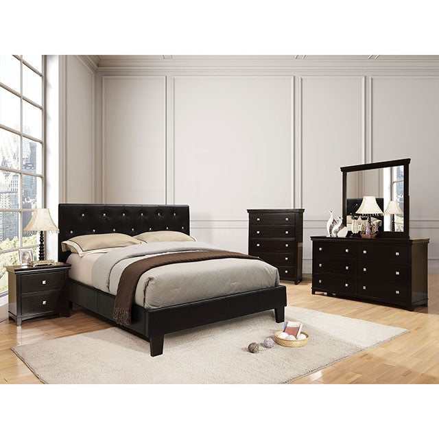 Velen Black Twin Bed - Ornate Home