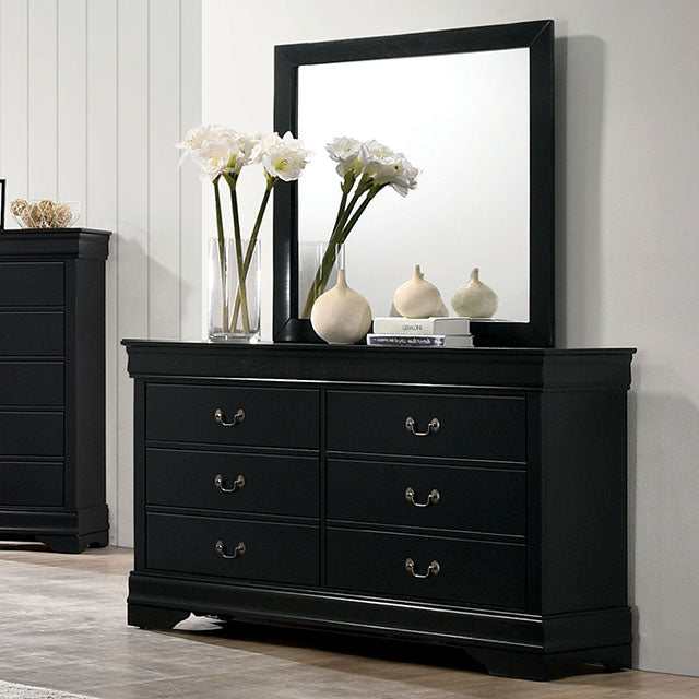 Louis philippe Black Dresser - Ornate Home