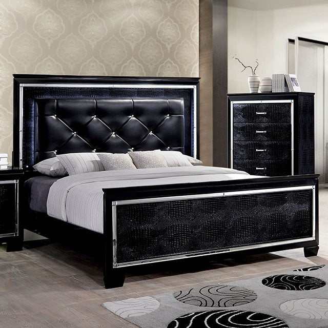 Bellanova Black California King Bed - Ornate Home