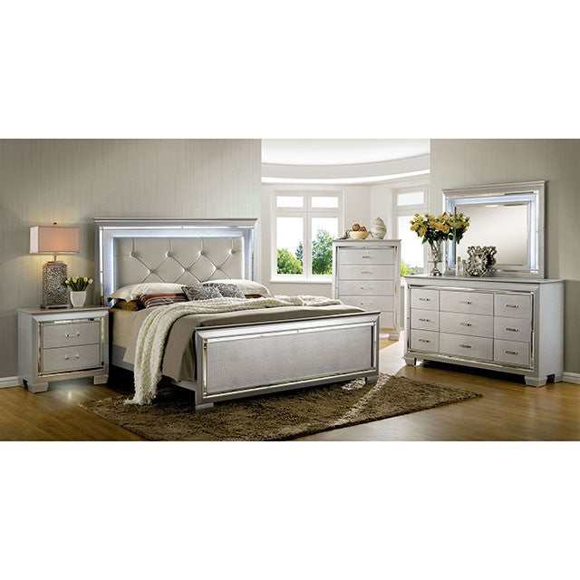 Bellanova Silver California King Bed - Ornate Home