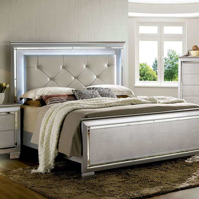 Bellanova Silver California King Bed - Ornate Home