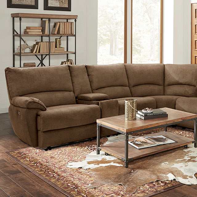 Cerelia Brown Power Sectional - Ornate Home