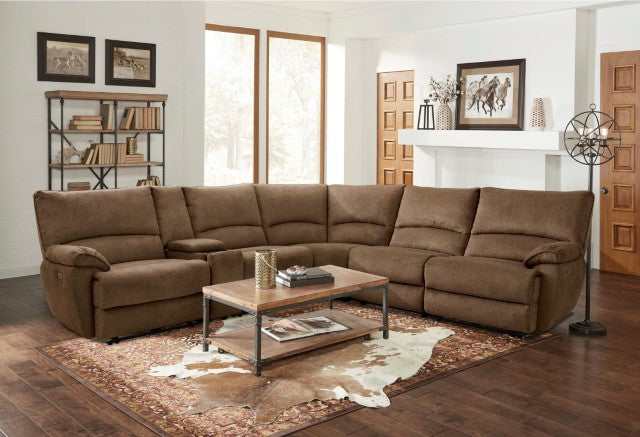 Cerelia Brown Power Sectional - Ornate Home