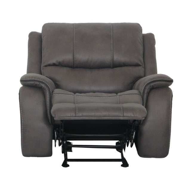 Henricus Dark Gray Glider Recliner - Ornate Home