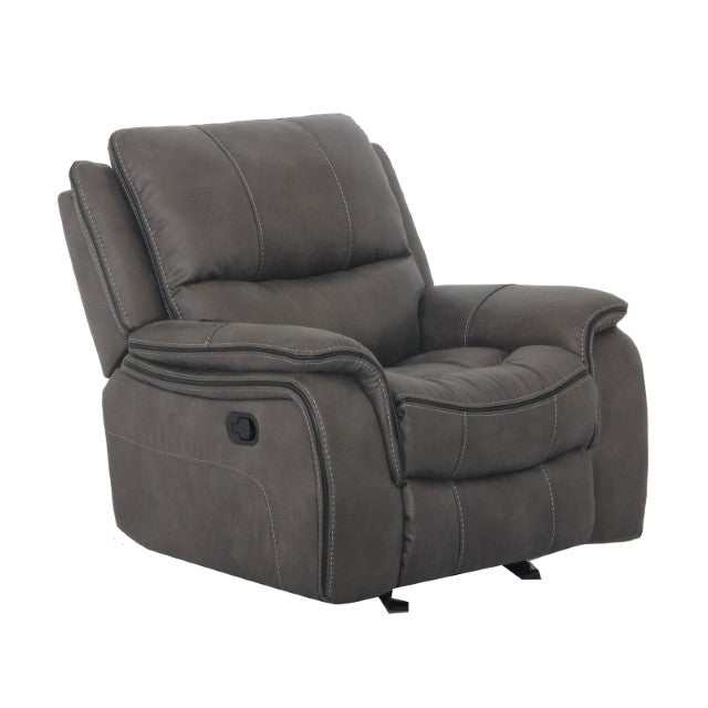 Henricus Dark Gray Glider Recliner - Ornate Home