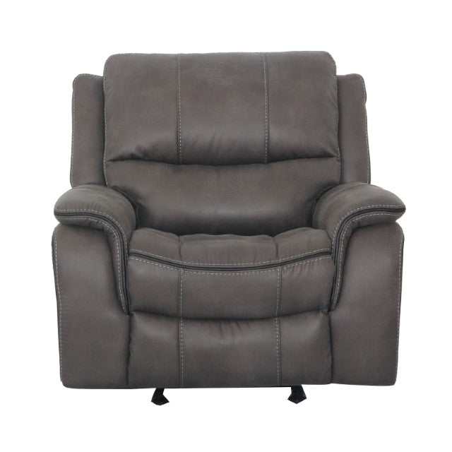 Henricus Dark Gray Glider Recliner - Ornate Home