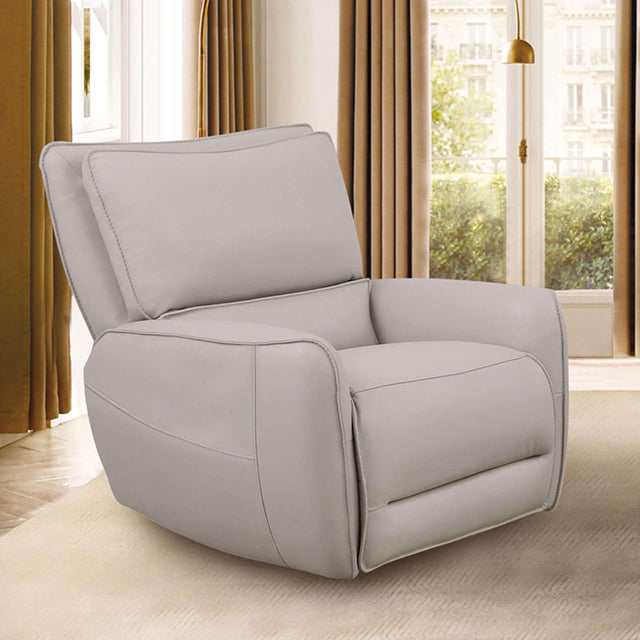 Phineas Beige Power Recliner - Ornate Home