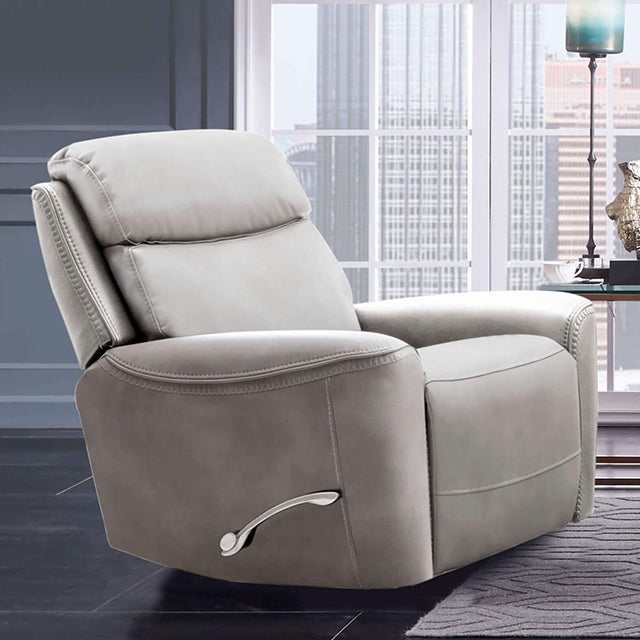 Artemia Light Taupe Power Recliner - Ornate Home