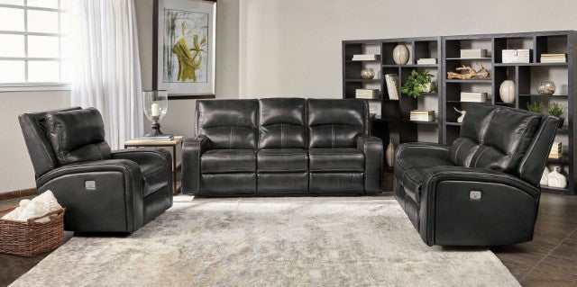 Soterios Charcoal Power Recliner - Ornate Home