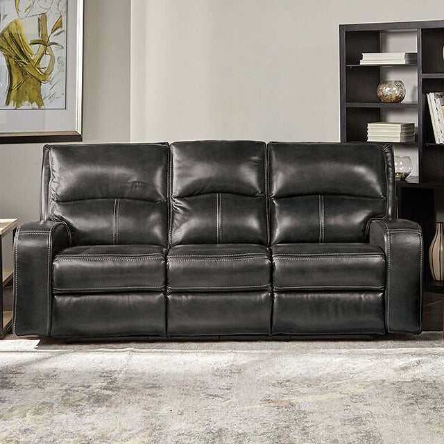 Soterios Charcoal Power Reclining Sofa - Ornate Home