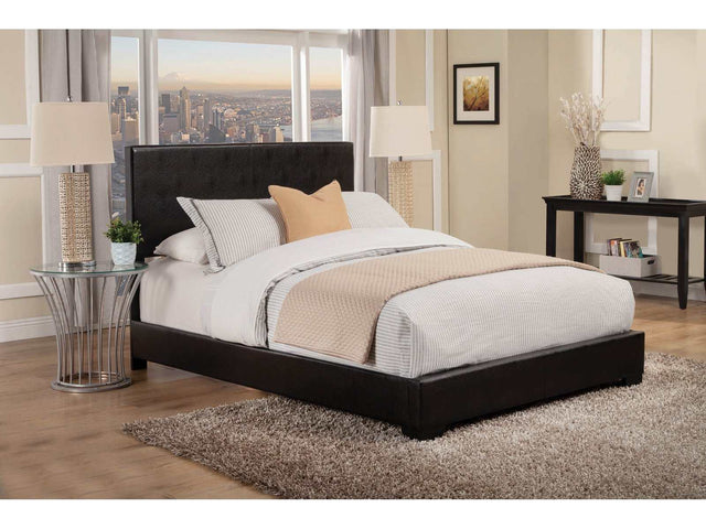 Conner Black Eastern King Panel Bed - Ornate Home