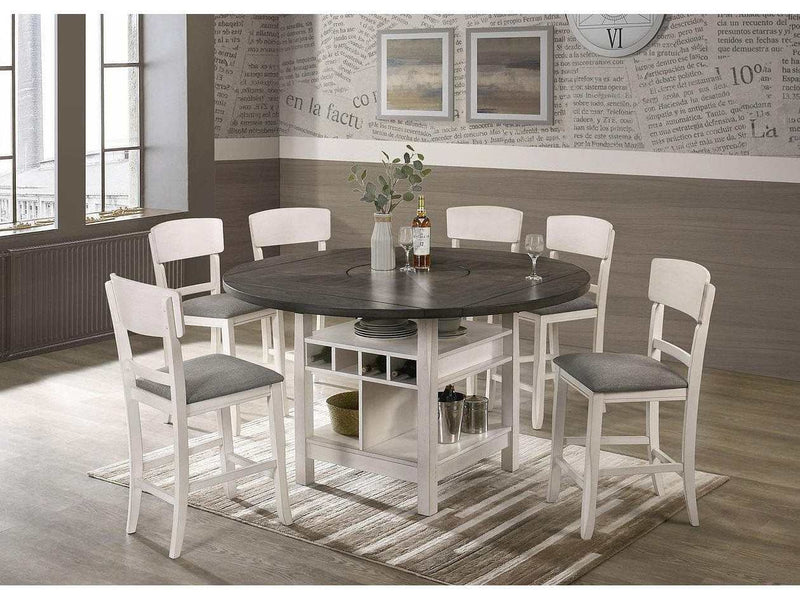 Conner Chalk & Gray Counter Height Set - Ornate Home