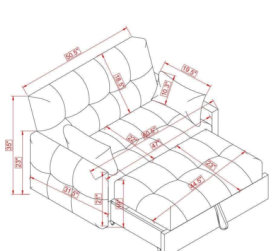 Cotswold Brown Sleeper Sofa - Ornate Home