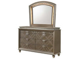 Cristal Gold LED Panel Bedroom Set - Ornate Home