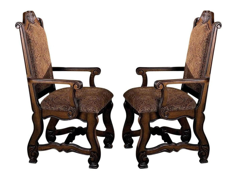 Neo Renaissance - Brown - Armchair (Set of 2) - Ornate Home