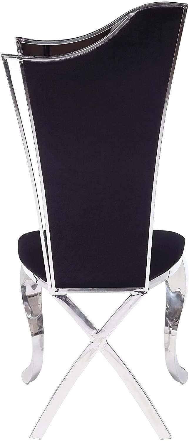 Cyrene - Black Fabric - Side Chair (Set of 2) - Ornate Home